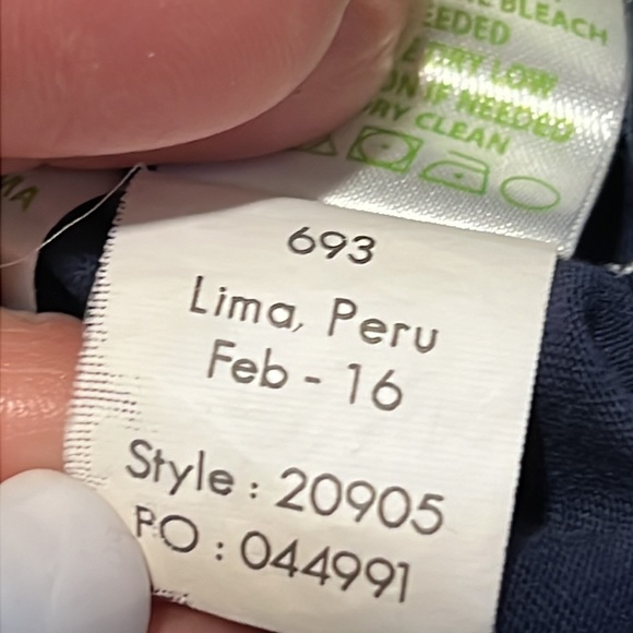 Lilly Pulitzer Marina Navy/White Soutache Trim Cotton Knit Pullover Dress XS - Picture 13 of 14